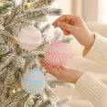 thumbnail image 4 of 9 Piece Christmas Ball Ornaments Set 3.15in Foam Tree Decorations Multicolor, 4 of 6