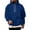 Blue, variant on Dwelliawo Blue Hoodie Men Essentials Fashion Fleece Hoodies with Drawstring Long Sleeve Hooded Sweatshirts Heavyweight Pullover Hoodies 4xl