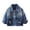 Blue, variant on Boy's Girl's Jean Jacket Kids Classic Solid Denim Trucker Jacket Long Sleeve Classic Button Down Jacket Vintage Washed Outerwear Coat Blue