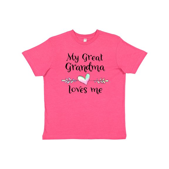 Inktastic My Great Grandma Loves Me- Heart Great Grandchild Youth T-Shirt