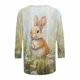thumbnail image 5 of TaTaai Women's Pullover Blouse Round Neck 3/4 Sleeve Easter Print T-Shirt Casual Loose Fit Holiday Spring Festival Everyday Wear Gift, 5 of 5
