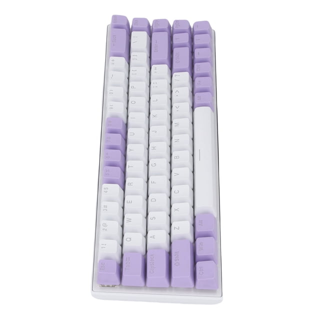 Clavier Mécanique RVB 60 % Commutateur Bleu RVB 68 Touches Clavier de Jeu Filaire pour PC Portable