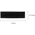 thumbnail image 3 of 10 Pack Yoga Headbands - Elastic Cotton Multi-Function Sports Head Bands Stretchy Wraps (Black), 3 of 7