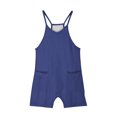 thumbnail image 5 of Girls Summer Sleeveless Casual Romper Spaghetti Strap Shorts Jumpsuit with Pockets 5-14 Years, 5 of 5