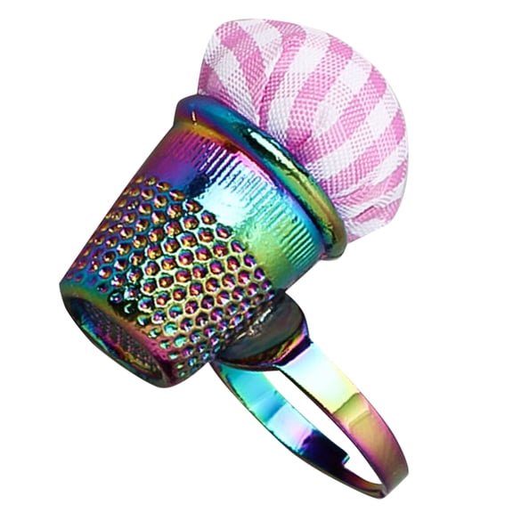 NIAIZEK Multi-Color Sewing Needle Cushion Thimble with Cotton and Metal, Home Sewing Accessory