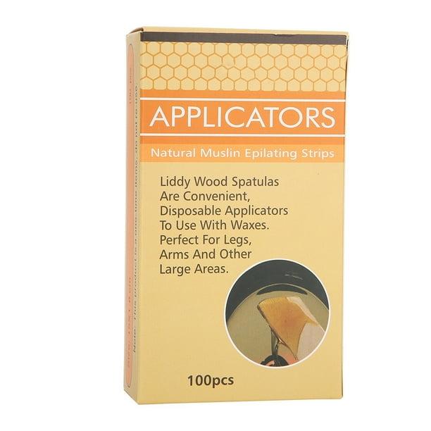 Palos aplicadores de cera desechables adecuados para mascarilla/eliminación de vello/crema/palo de helado herramienta de cera de depilación desechable de madera 100 Uds ANGGREK Otros