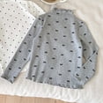 thumbnail image 3 of Plebaso Girls Mock Neck Tops Ruffle Trim Long Sleeve Cotton Tee Shirts Girls Cute Undershirts for Kids, 3 of 5