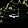 thumbnail image 3 of Rosec Jewels Lab Grown Diamond Simple Engagement Ring with Side Stones, EF-VS Quality - Ready To Gift, 14K White Gold, US 10.00, 3 of 9