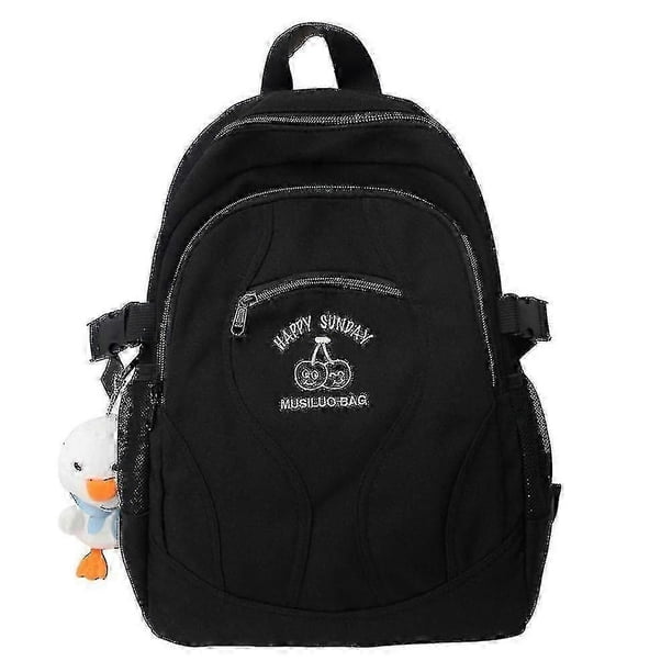 2026 Student Backpack Korean Fashion College Style Junior High School Campus Schoolbag Large Capacity Computer Backpack