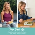 thumbnail image 3 of Bentgo Prep - 20-Piece 2-Compartment Reusable Meal Prep Containers with Lids, PFAS & BPA Free Materials, Durable, Microwave, Freezer, & Dishwasher Safe To Go Food Storage (Mint), 3 of 8