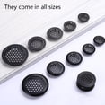 thumbnail image 5 of 5 Pcs Évent en Acier Inoxydable, Trou Rond en Maille Noir pour Cuisine, Armoire, 5 of 5