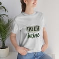 thumbnail image 2 of Fine Like Brine T-shirt, Unisex Funny Pickle Lover Short Sleeve Tee, Gray, Medium, 2 of 9
