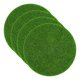 thumbnail image 1 of Uxcell Paquete de 4 Césped Falso Redondo para Manualidades, Césped Artificial de 3.3 Pulgadas para Accesorios de Jardín de Hadas en Miniatura, 1 of 7