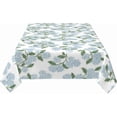 thumbnail image 3 of Blue Green Floral Rectangle Tablecloth 60x84 Inch Hydrangea Flower Table Cloth Spring Summer Holiday Table Covers Polyester Indoor Outdoor Farmhouse Tablecloths for Kitchen Dining Party Picnic, 3 of 6