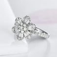 thumbnail image 2 of Floral Small daisy Engagement Ring For Valentine Gift 1.9 Ct Diamond 14K White Gold Over, 2 of 2