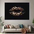 thumbnail image 6 of Mudket Framed Leopard Print Lips Canvas Wall Art, Trendy Leopard Print Wall Decor, Bold Fashion Animal Wall Art Ready to Hang - 12"L x 8"W, 6 of 10