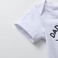 thumbnail image 3 of Newborn Baby Boy Clothes Letter Long Sleeve Romper + Pants + Hat 3PCS Outfits Set Gray 9-12 Months, 3 of 5