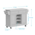 thumbnail image 5 of Kitchen Cart in Ultimate Grey with Grey Granite Top, 5 of 6