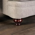 thumbnail image 4 of Furniture of America Herst Transitional Chenille Upholstered Loveseat in Beige, 4 of 5