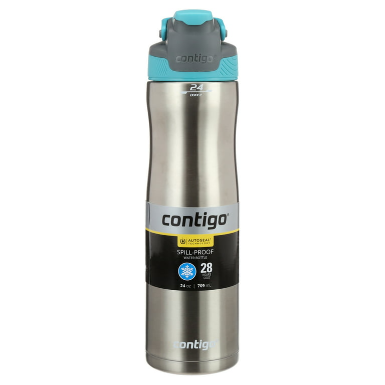  Contigo Cortland Water Bottle Bundle - 24oz Spill-Proof  BPA-Free Plastic and Stainless Steel Insulated Bottle : Sports & Outdoors