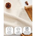 thumbnail image 3 of Cortinas Jinchan Medias para Cocina 60 cm Lino Texturizado Beige x2, 3 of 9