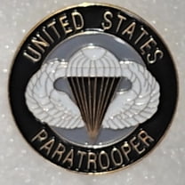 Army Paratrooper Hat, Lapel Brooch Novelty Collectors Pin 1"D