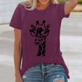 thumbnail image 1 of WILLBEST Chemises d'Été pour Femmes Haut Ample Imprimé Manches Courtes T-Shirt 4816, 1 of 3