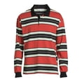 thumbnail image 5 of Grayson Social Men's & Big Men's Stripe Long Sleeve Polo Shirt, Sizes S-3XL, 5 of 5