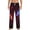 White, variant on Futuristic Red And Blue Bird Print Men's Home Trousers, Elastic Drawstring Home Pajamas Clothing Suitable for Adult Men-Small