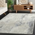 thumbnail image 2 of SAFAVIEH Pyramid Deacon Abstract Area Rug, Ivory Gray/Navy, 6'7" x 6'7" Square, 2 of 8