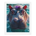 thumbnail image 5 of Paint By Numbers Kit for Adults Beginner - Hippo Glasses Flower Waterface DIY Canvas Painting Kits for Adults, Frameless Paint By Number for Adults for Home Wall Decor 16x20 Inch, 5 of 7