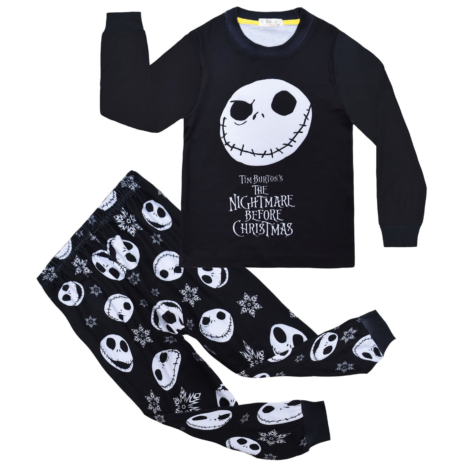 Nightmare before Christmas Cosplay Jack Skellington Pajamas for