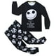 thumbnail image 1 of Pijama cómodo de Jack de Pesadilla antes de Navidad para niños, disfraz de cosplay con estampado de calavera en blanco y negro para Halloween, 1 of 6