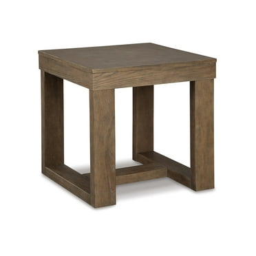Signature Design by Ashley Contemporary Cariton End Table  Gray