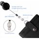 thumbnail image 2 of NuVision ID Badge Holder with Retractable Lanyard, Horizontal Thick PU Leather ID Badge Card Holders, 1 Clear Window & 2 Credit Card Slots with Secure Buckle for Work ID, Metro Card and Access Card, 2 of 4