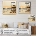 thumbnail image 4 of Designart "Vintage Scenery by the Beachside I" Nautical & Beach Floater Framed Wall Art Print, 4 of 7