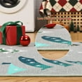 thumbnail image 5 of COZONY 6x9 Christmas Area Rug, Non-Slip Washable Low Pile Large Rug, Xmas Tree Pattern, Gray, Holiday Decor for Living Room & Bedroom, 5 of 6