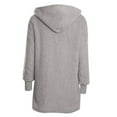 thumbnail image 6 of Mifsaly Plus Size Pajama Set Women Fuzzy Fleece 3 Piece Pjs Sleeveless Crop Tops Open Front Long Cardigan Sleepwear Hooded Teddy Coats Soft Cozy Shorts Pants 2025 Trendy Homewear Matching Outfits, 6 of 6