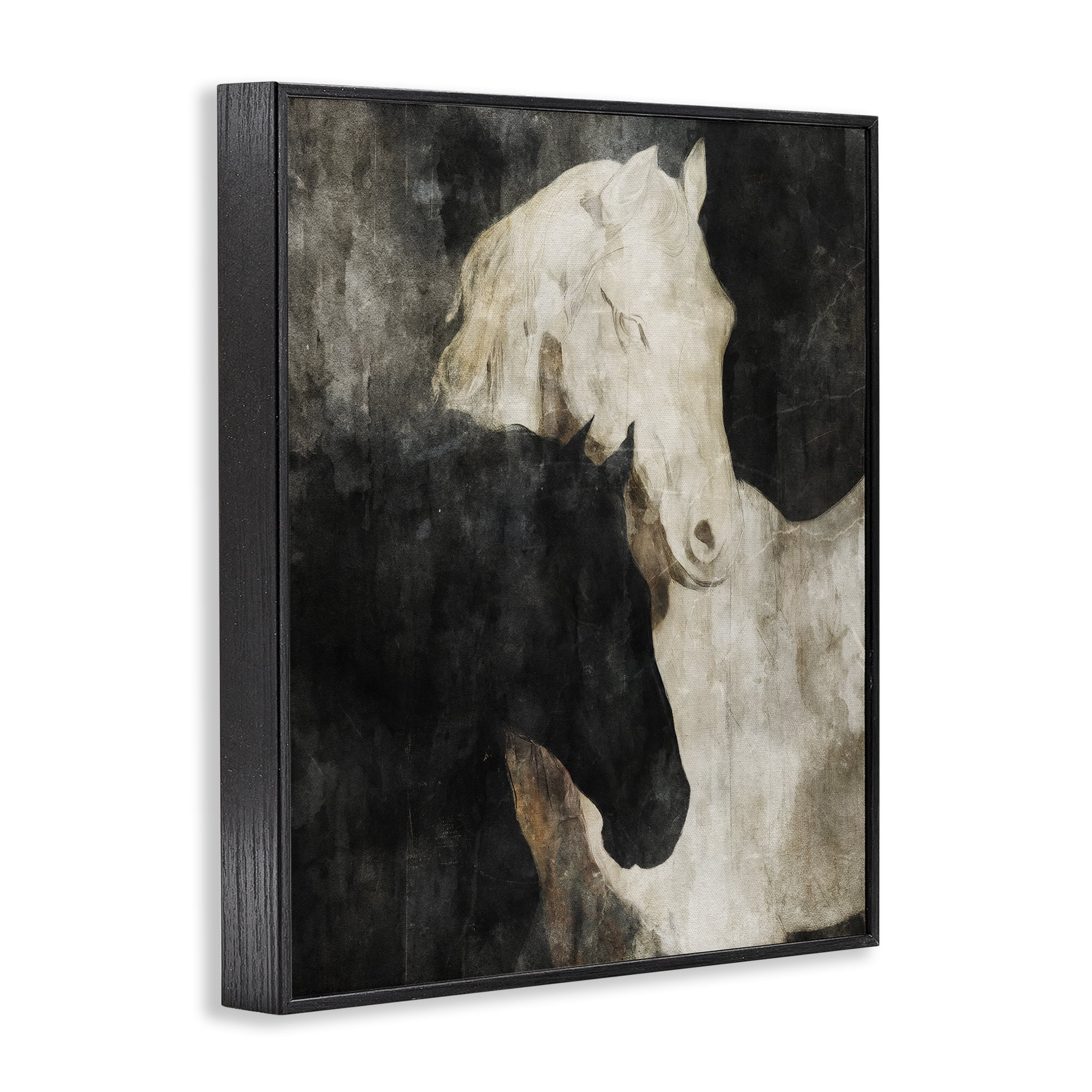Stupell Industries Dual Spirit Horses Black Framed Giclee Art, design by Svetlana Aleynikova