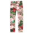 thumbnail image 2 of Richie House Girls Pink Floral Leopard Print Stretch Pants 7/8, 2 of 2
