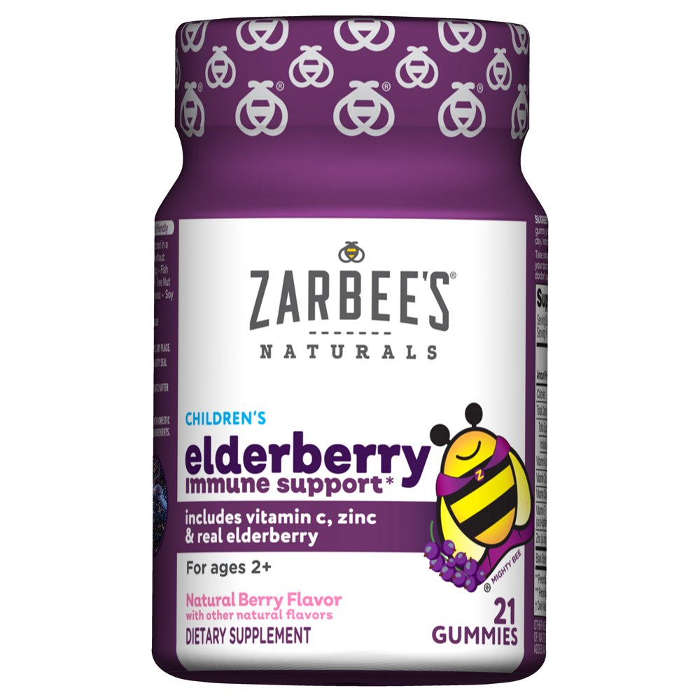 Zarbee's Naturals Children's Elderberry Immune Support, Vitamin C