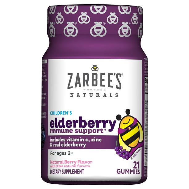 Zarbee's Naturals Children's Elderberry Immune Support, Vitamin C
