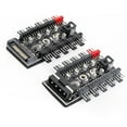 thumbnail image 4 of TISHITA Chassis four pin PWM PC CPU Fan Splitter Adapter,PC Case Internal Motherboard interface, 4 of 6