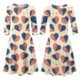 thumbnail image 5 of BOMYJESK 4th Of July Dresses for Women 250th Anniversary USA Flag Floral Maxi Dress Vintage Independence Day 2026 Summer Dresses Midi Dresses Elegant Classy Party Apparel Multicolor M, 5 of 7