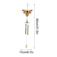 thumbnail image 4 of Anuirheih Clearance Metal Wind Chime Iron Art Painted And Painted Wind Chime Hanging Decoration 13.4inch, 4 of 7