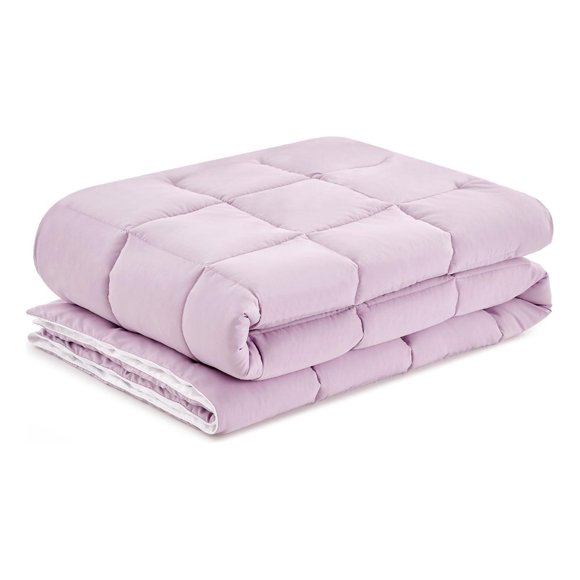 Edredón Lila con Blanco Individual Nooz Nooz Edredon de microfibra