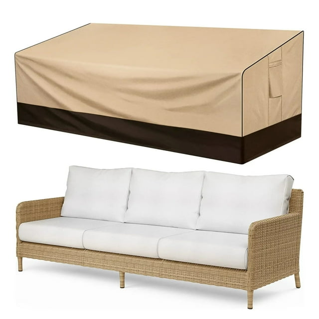 PatioGem Outdoor Furniture Covers, Waterproof Patio Chair Sofa Loveseat Lounge Bench Cover, 600D