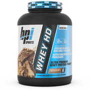 BPI Sports Whey HD Ultra Premium Protein Powder Isolate, Workout Powder for Muscle Gain, Milk Protein Concentrates, Peanut Butter Ice Cream Bar, 4.07 Pound (50 Servings)