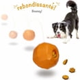 thumbnail image 4 of （Naranjas）Juguete saltarín original, dispensador de golosinas y croquetas, pelota indestructible antiestrés, interactivo para perros y gatos, juego de masticación para inteligencia., 4 of 5