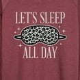 thumbnail image 3 of Instant Message - Lets Sleep All Day - Women's Lightweight French Terry Long Sleeve Shirt, 3 of 6